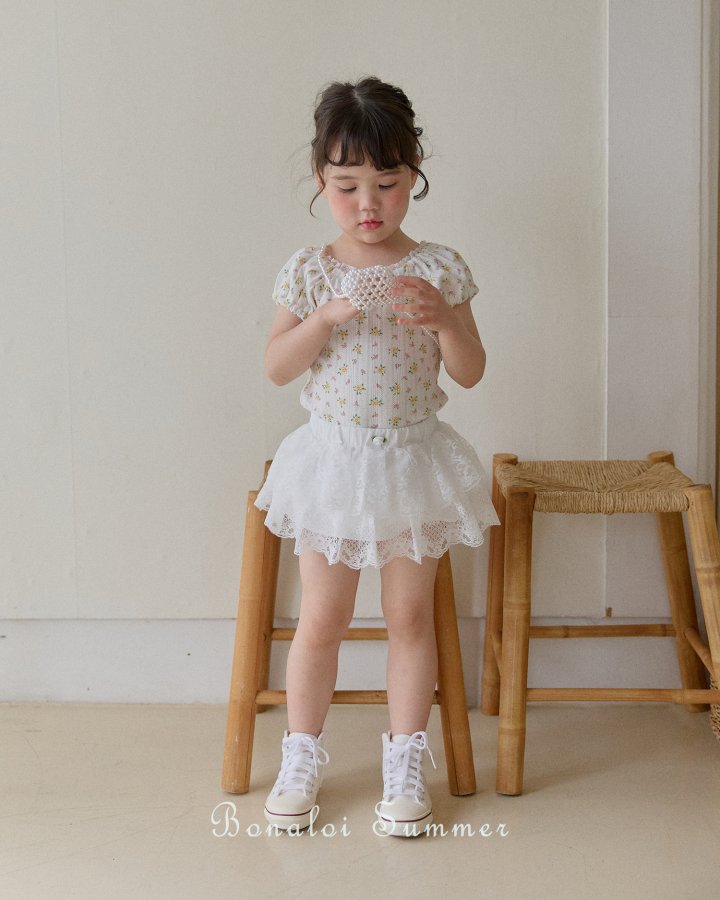 Bonaloi - Korean Children Fashion - #childrensboutique - Rose Cancan Bloomer - 9