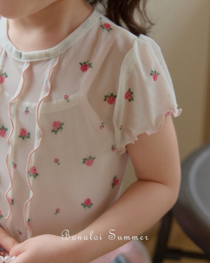 Wave Mesh Tee by Bonaloi for Child - view 3