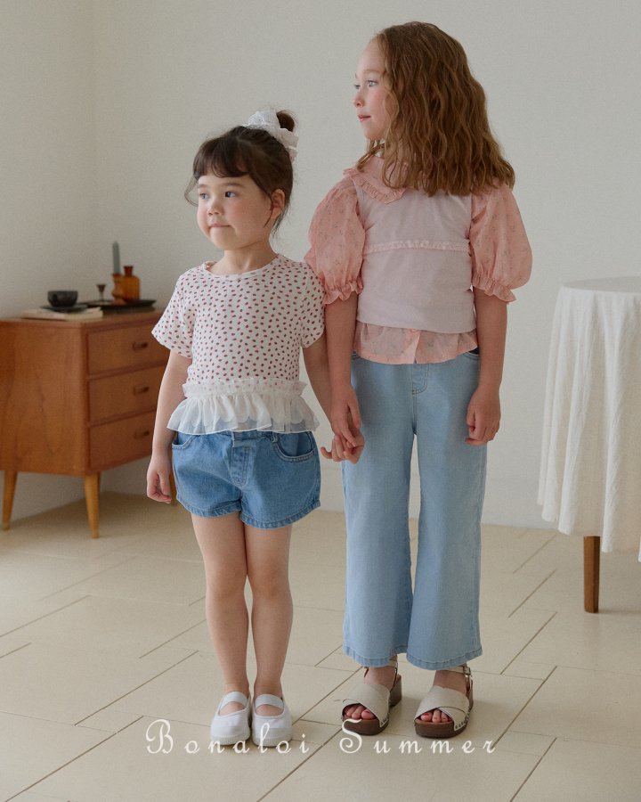 Bonaloi - Korean Children Fashion - #designkidswear - Smoothie Frill Blouse - 11