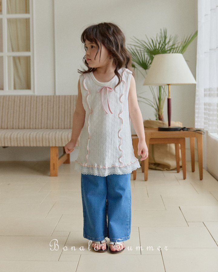 Bonaloi - Korean Children Fashion - #designkidswear - V Neck Interlock One-Piece - 7
