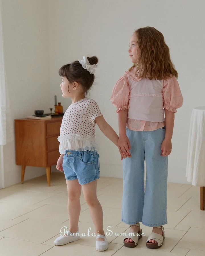 Bonaloi - Korean Children Fashion - #discoveringself - Smoothie Frill Blouse - 12