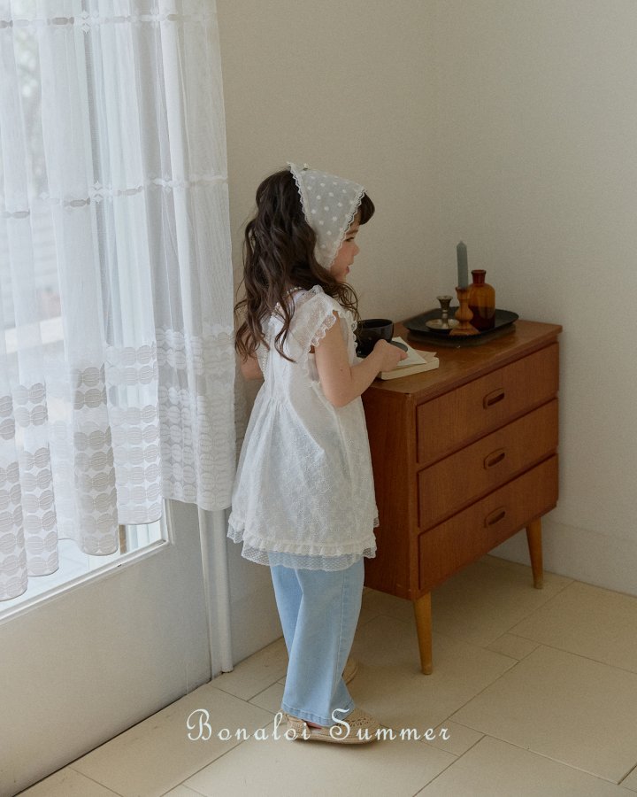 Bonaloi - Korean Children Fashion - #fashionkids - Eyelet Pure One-Piece - 8