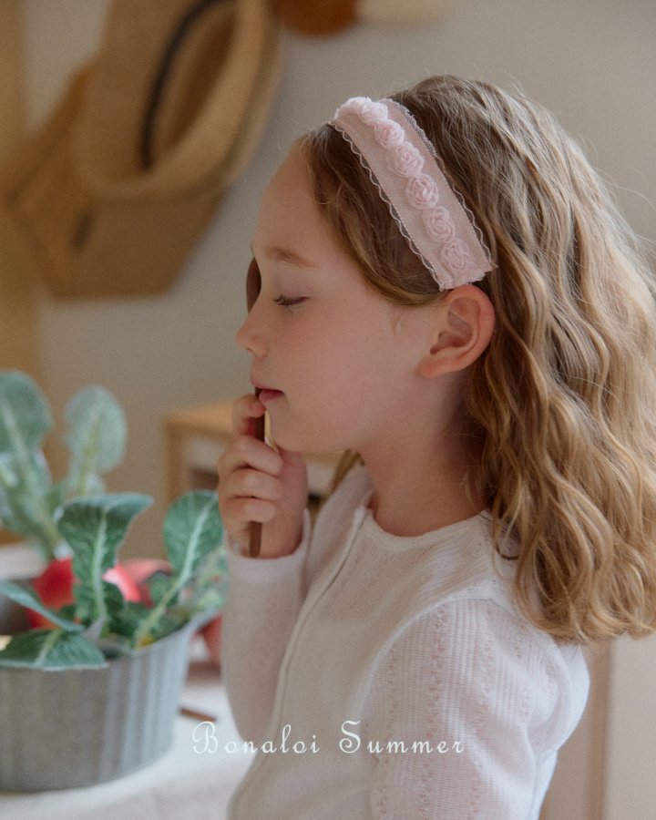 Bonaloi - Korean Children Fashion - #fashionkids - Rose Hair Band - 8