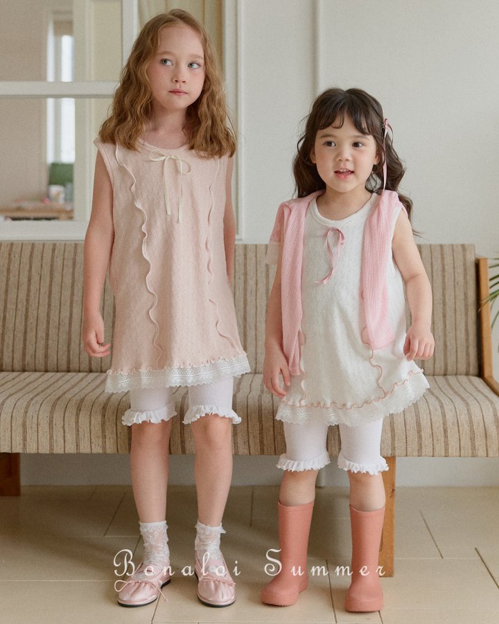 Bonaloi - Korean Children Fashion - #kidsshorts - Shasha Frill Leggings - 3