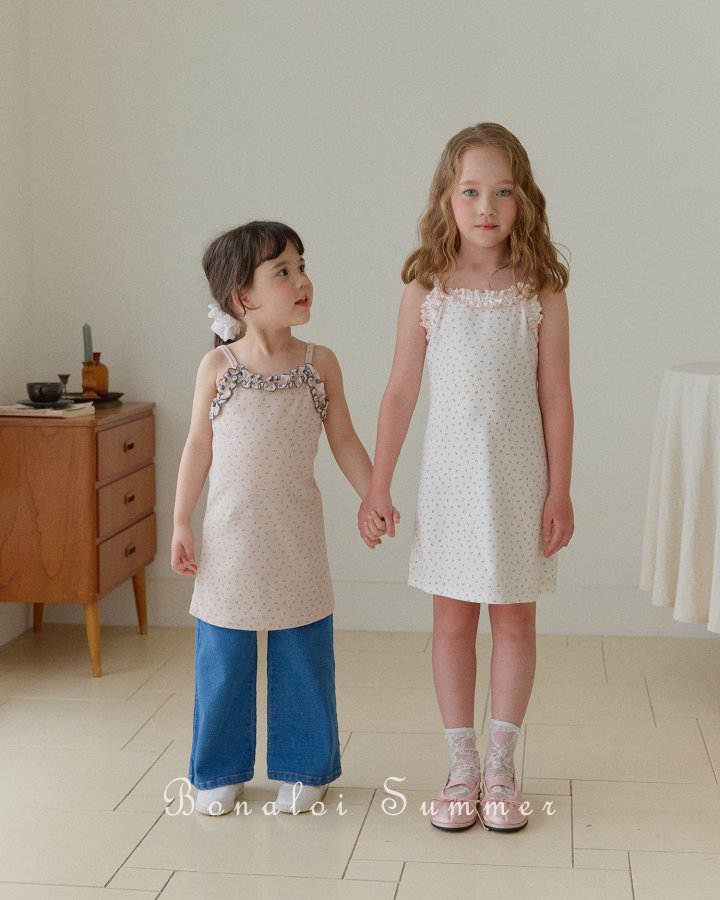 Bonaloi - Korean Children Fashion - #kidzfashiontrend - Lovely Frill One-Piece - 9