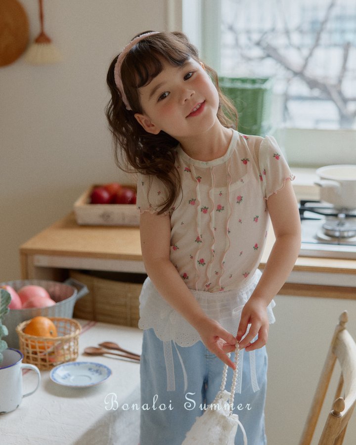 Wave Mesh Tee by Bonaloi for Child - view 9