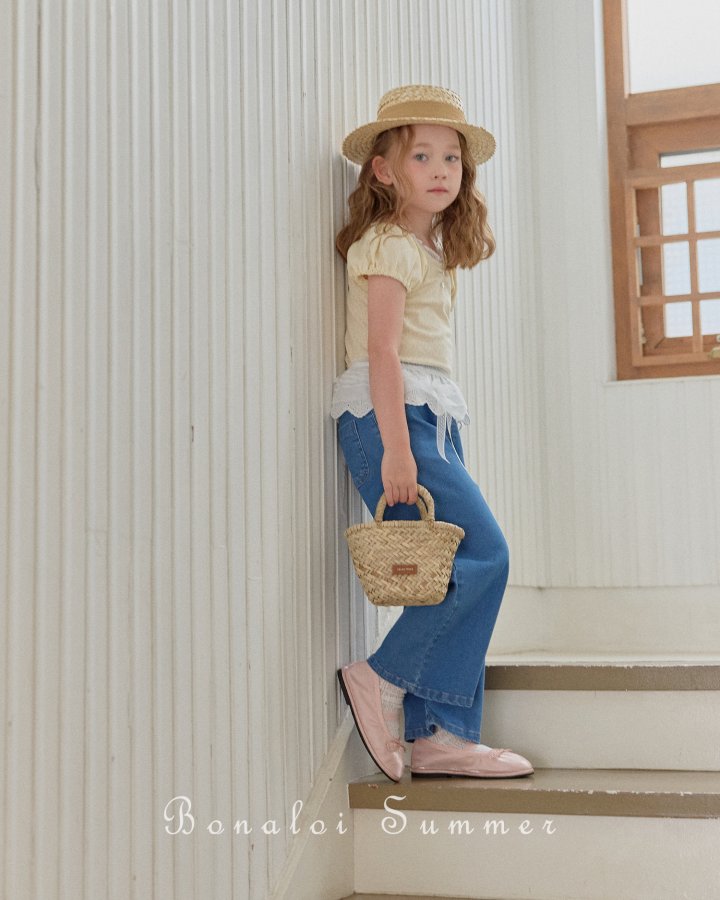 Bonaloi - Korean Children Fashion - #littlefashionista - Cool Summer Denim Pants - 11