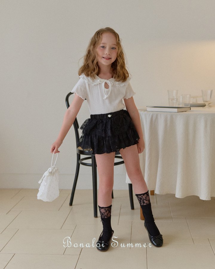 Bonaloi - Korean Children Fashion - #littlefashionista - Rose Cancan Bloomer - 3