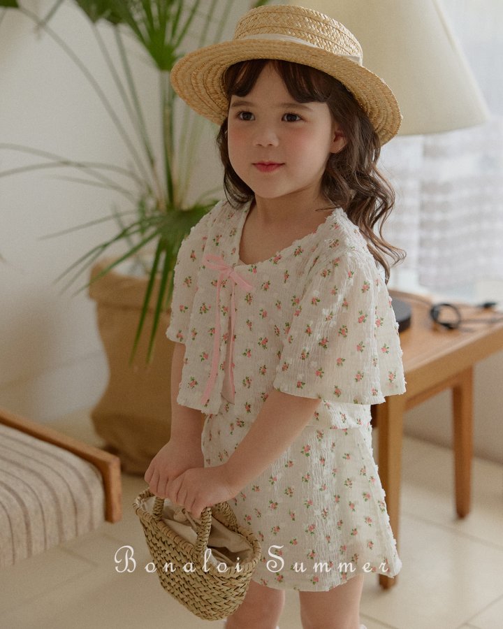 Bonaloi - Korean Children Fashion - #littlefashionista - Pure Puff Bolero Set - 2