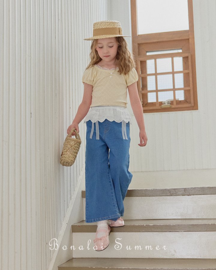 Bonaloi - Korean Children Fashion - #magicofchildhood - Cool Summer Denim Pants - 12
