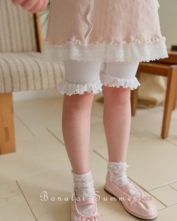 Bonaloi - Korean Children Fashion - #magicofchildhood - Shasha Frill Leggings - 8