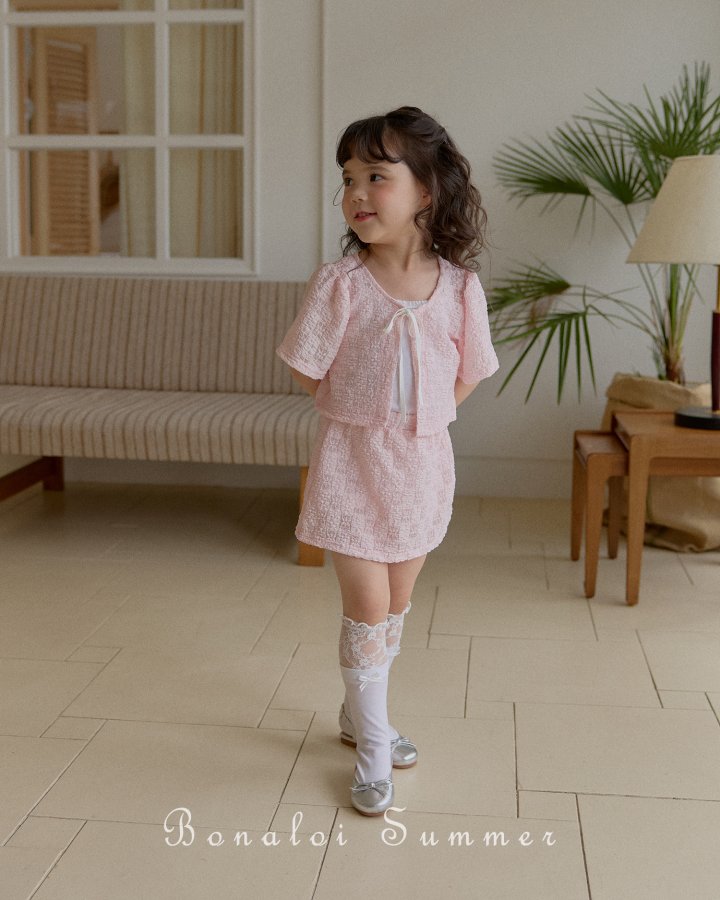 Bonaloi - Korean Children Fashion - #magicofchildhood - Lace Puff Bolero Set - 10