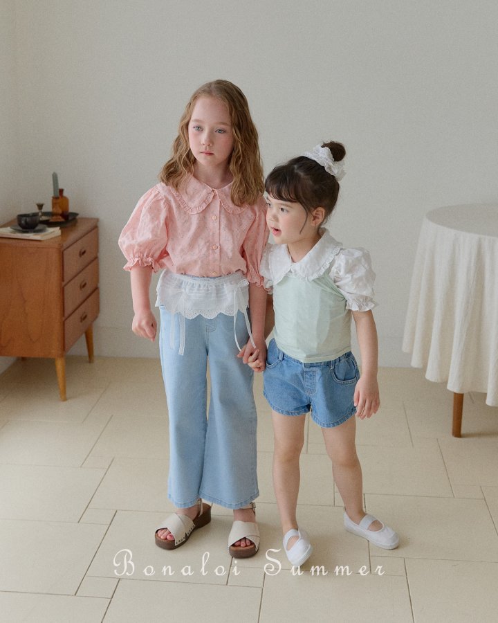Bonaloi - Korean Children Fashion - #magicofchildhood - Smoothie Frill Blouse - 4