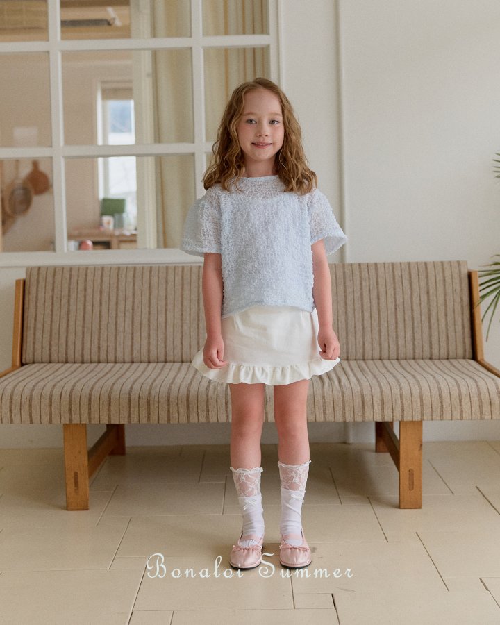 Bonaloi - Korean Children Fashion - #minifashionista - Bubble Ribbon Blouse - 3