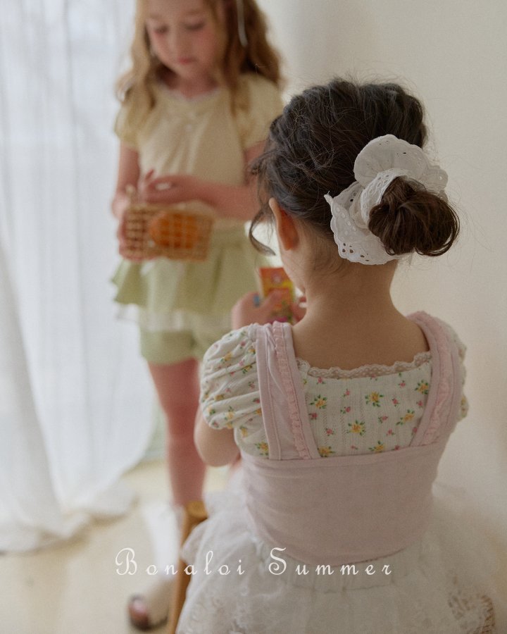 Bonaloi - Korean Children Fashion - #minifashionista - Sweet Lace Sleeveless - 6