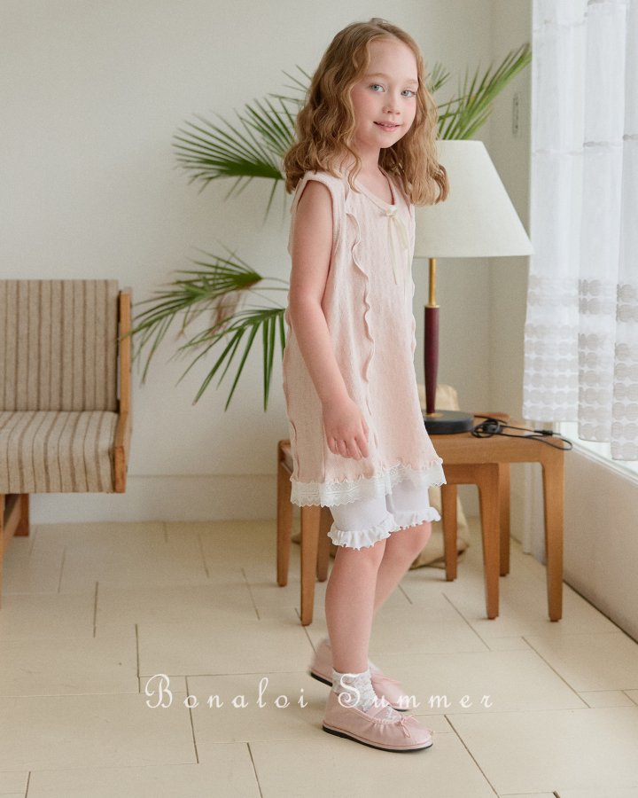 Bonaloi - Korean Children Fashion - #prettylittlegirls - Shasha Frill Leggings - 10