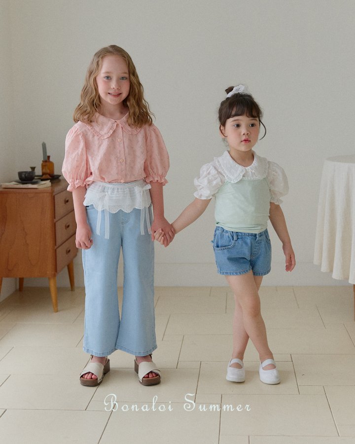 Bonaloi - Korean Children Fashion - #prettylittlegirls - Smoothie Frill Blouse - 5