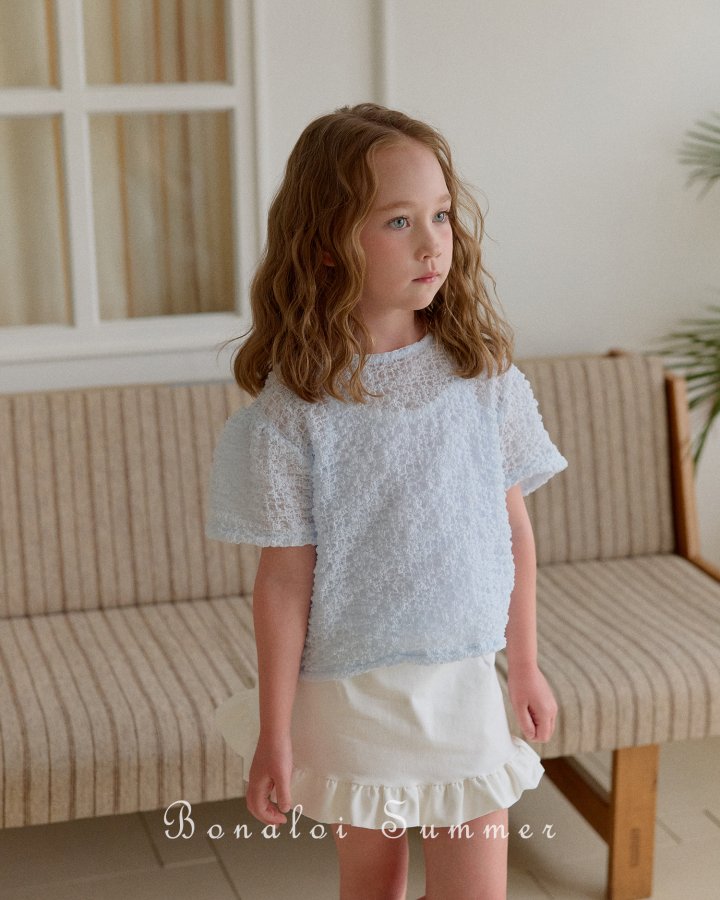 Bonaloi - Korean Children Fashion - #minifashionista - Bubble Ribbon Blouse - 4