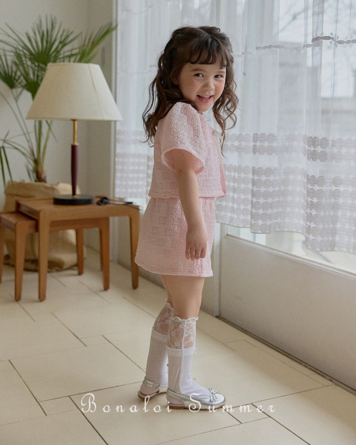 Bonaloi - Korean Children Fashion - #prettylittlegirls - Lace Puff Bolero Set - 12