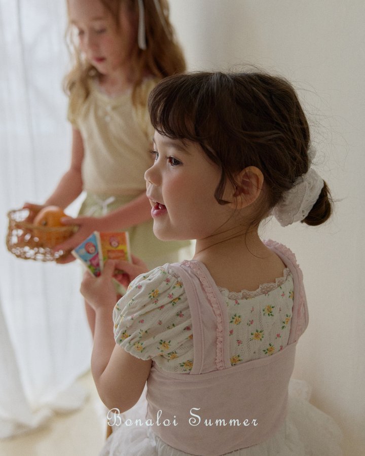 Bonaloi - Korean Children Fashion - #prettylittlegirls - Sweet Lace Sleeveless - 7