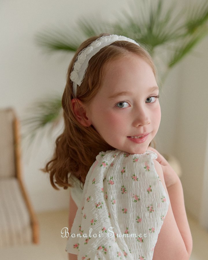 Bonaloi - Korean Children Fashion - #prettylittlegirls - Rose Hair Band - 2