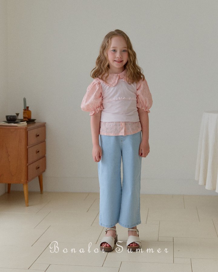 Bonaloi - Korean Children Fashion - #stylishchildhood - Smoothie Frill Blouse - 8