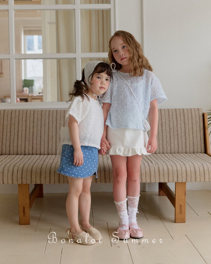 Bonaloi - Korean Children Fashion - #stylishchildhood - Bubble Ribbon Blouse - 7