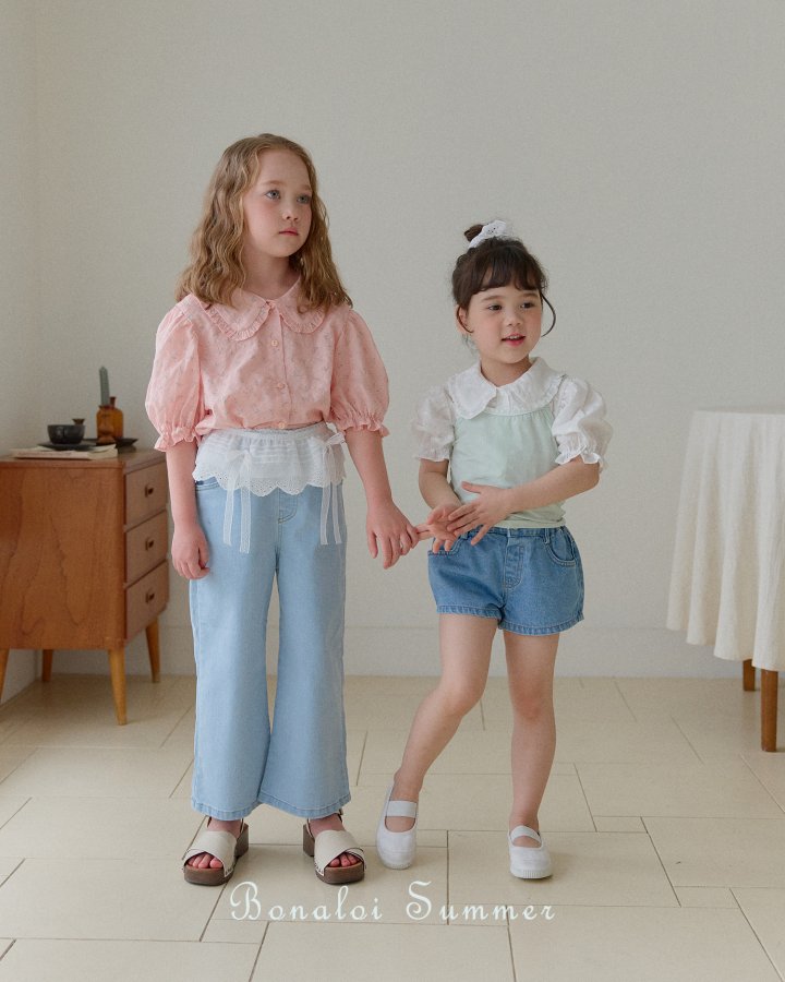 Bonaloi - Korean Children Fashion - #toddlerclothing - Smoothie Frill Blouse - 7