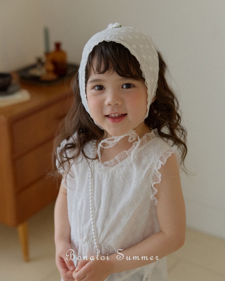 Bonaloi - Korean Children Fashion - #toddlerclothing - Eyelet Pure One-Piece - 2