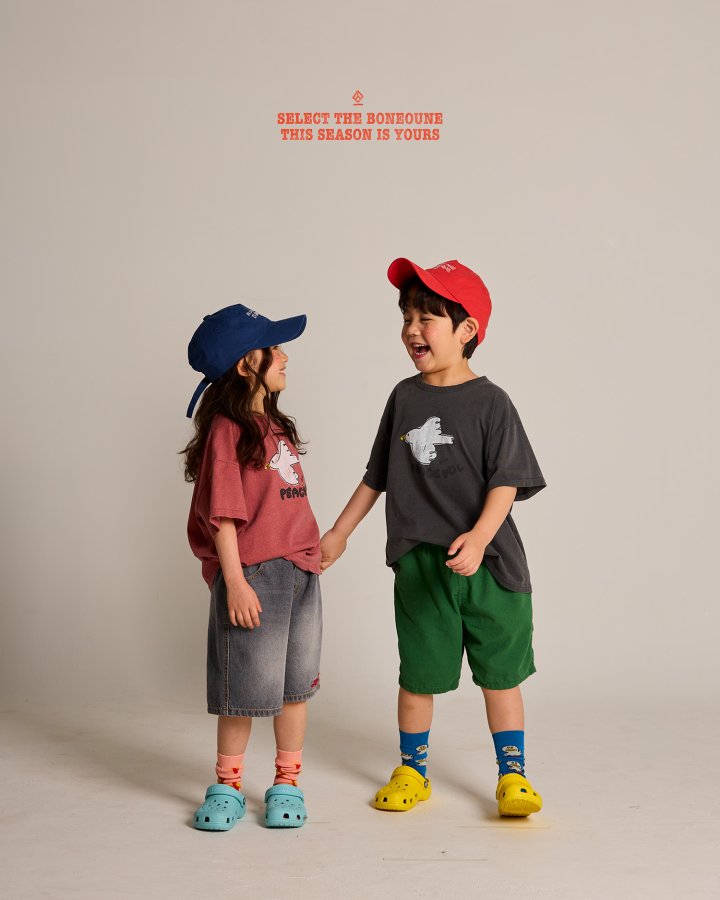 Boneoune - Korean Children Fashion - #Kfashion4kids - Peace Bird Short Sleeve Tee - 8