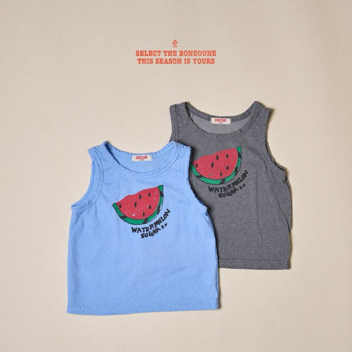 Boneoune - Korean Children Fashion - #childofig - Watermelon Sleeveless Tee - 3