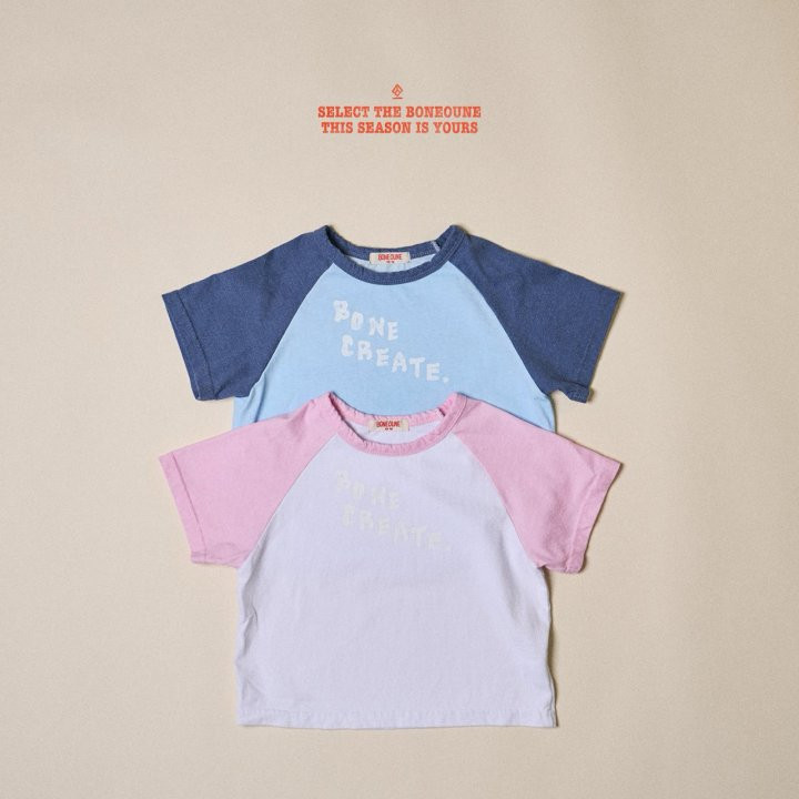 Boneoune - Korean Children Fashion - #childofig - Celeb Raglan Short Sleeve Tee