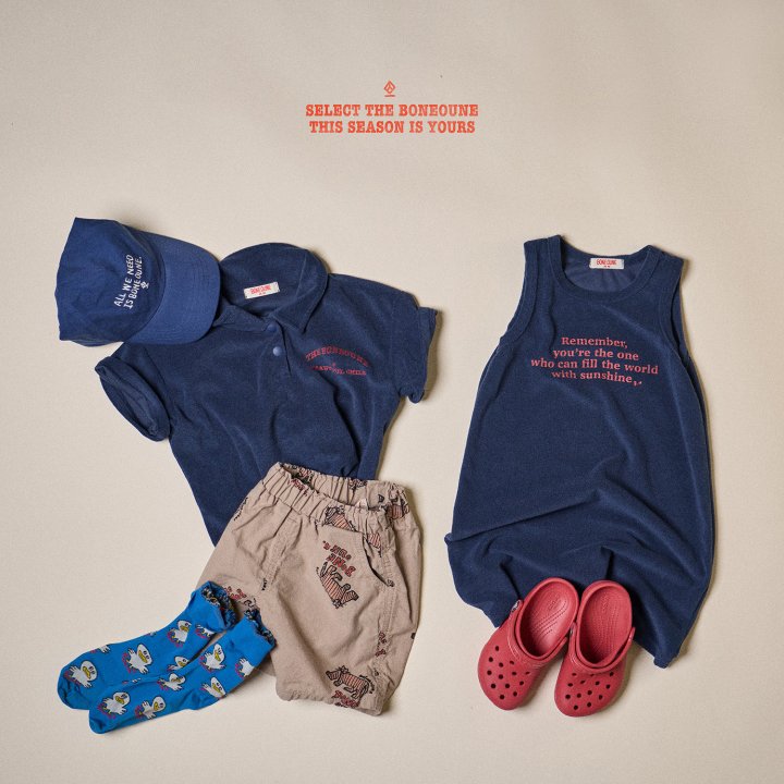 Boneoune - Korean Children Fashion - #childofig - Roll Collar Short Sleeve Tee - 5