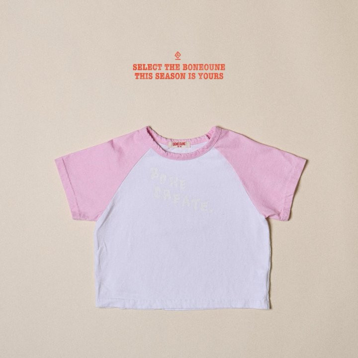 Boneoune - Korean Children Fashion - #childrensboutique - Celeb Raglan Short Sleeve Tee - 3