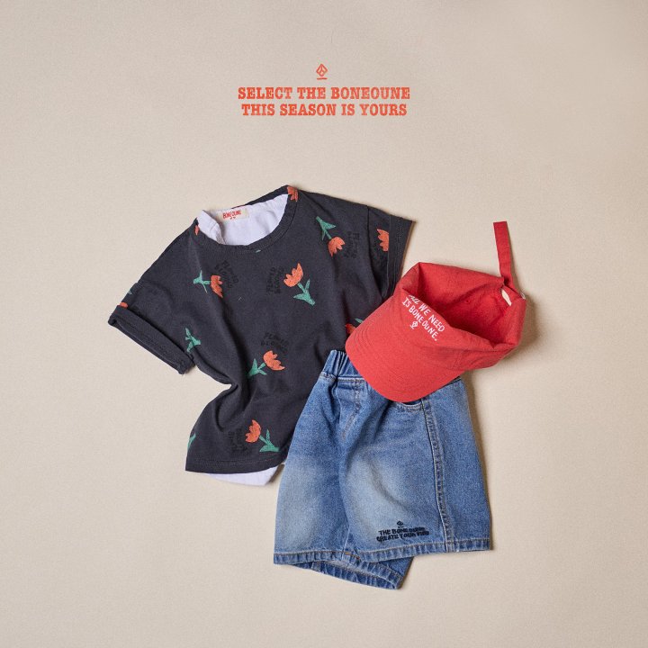 Boneoune - Korean Children Fashion - #childrensboutique - Bloom Flower Short Sleeve Tee - 5
