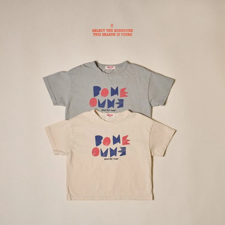 Boneoune - Korean Children Fashion - #childrensboutique - Shape Short Sleeve Tee