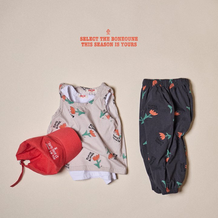 Boneoune - Korean Children Fashion - #designkidswear - Bloom Flower Jogger Pants - 5