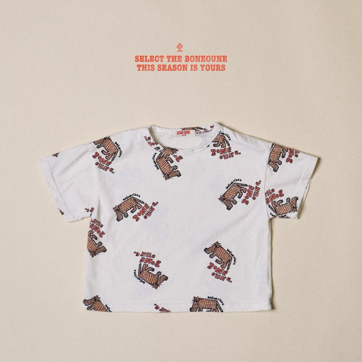 Boneoune - Korean Children Fashion - #designkidswear - Bonjoir Cheetah Short Sleeve Tee - 4