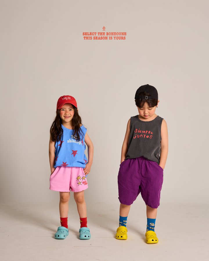 Boneoune - Korean Children Fashion - #discoveringself - Shining Sleeveless Tee - 10