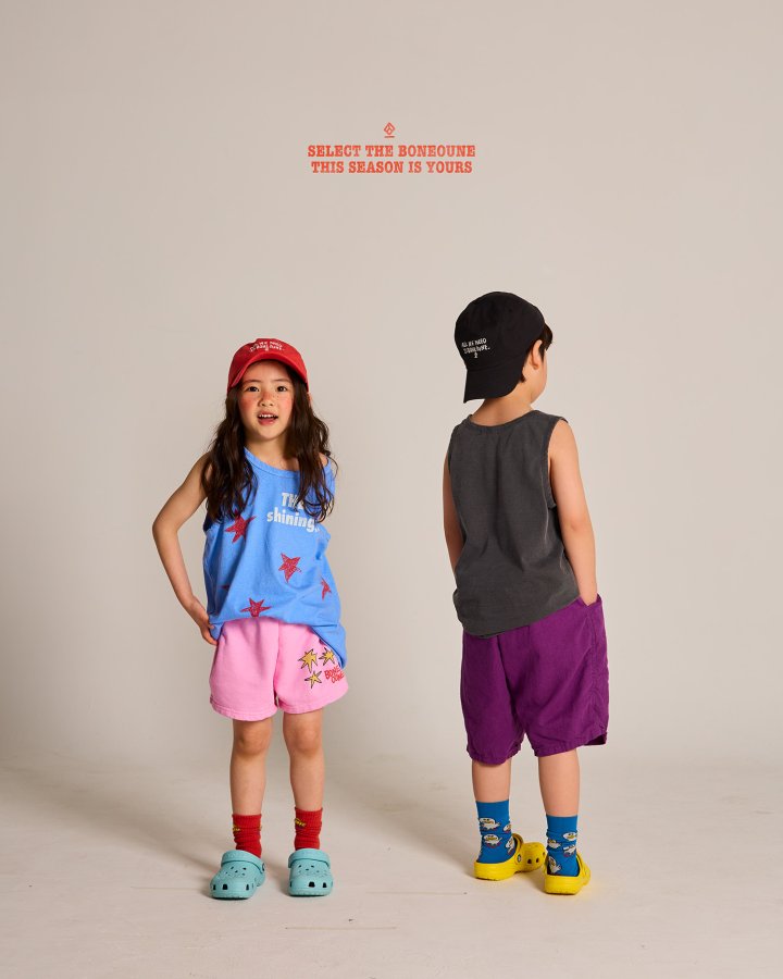 Boneoune - Korean Children Fashion - #fashionkids - Shining Sleeveless Tee - 11