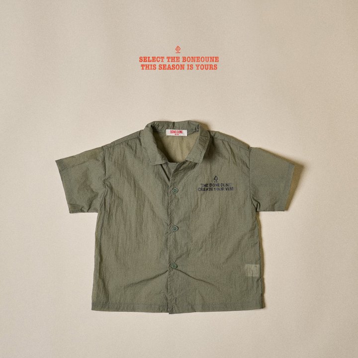 Boneoune - Korean Children Fashion - #fashionkids - Vibe Short Sleeve Shirt