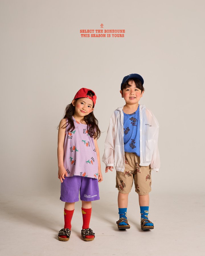 Boneoune - Korean Children Fashion - #fashionkids - Pigment Flower Sleeveless Tee - 7