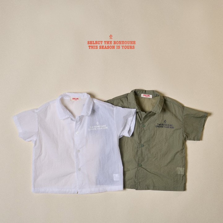 Boneoune - Korean Children Fashion - #kidsshorts - Vibe Short Sleeve Shirt - 2
