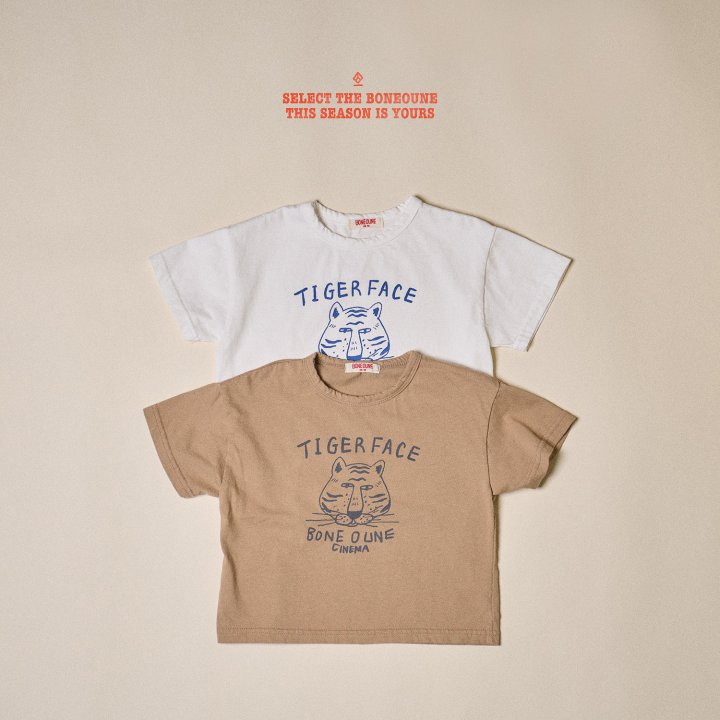 Boneoune - Korean Children Fashion - #kidsshorts - Tiger City Short Sleeve Tee