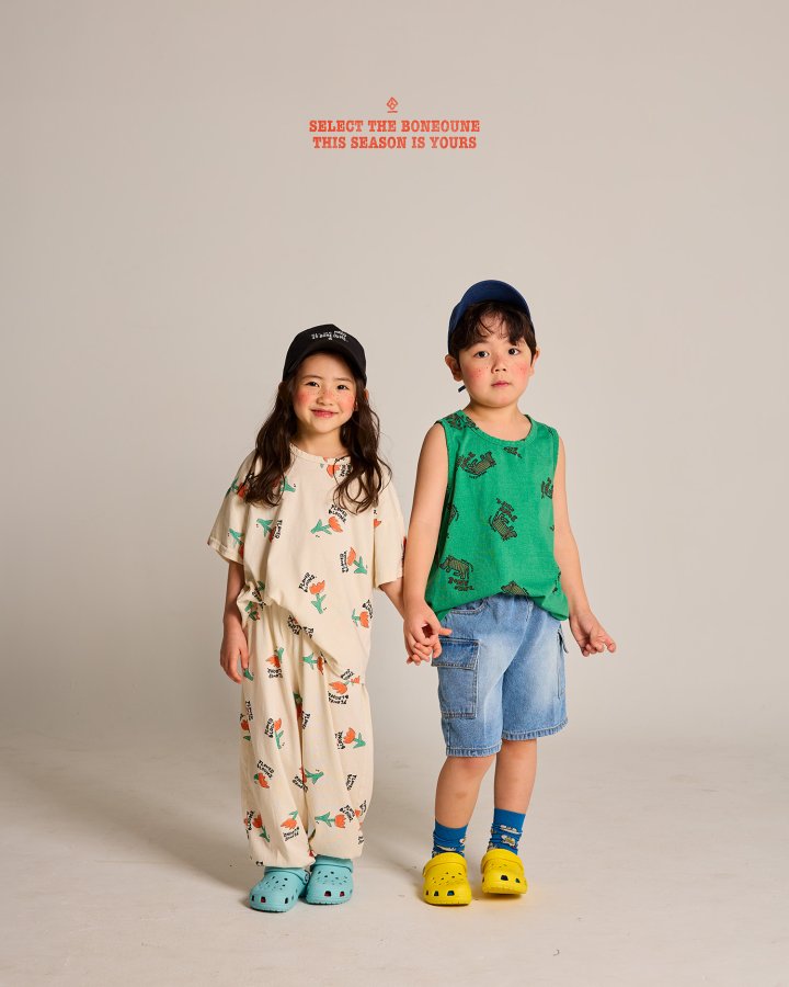 Boneoune - Korean Children Fashion - #kidsshorts - Bloom Flower Jogger Pants - 8