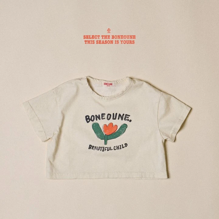 Boneoune - Korean Children Fashion - #kidsshorts - Beautiful Crop Tee - 2