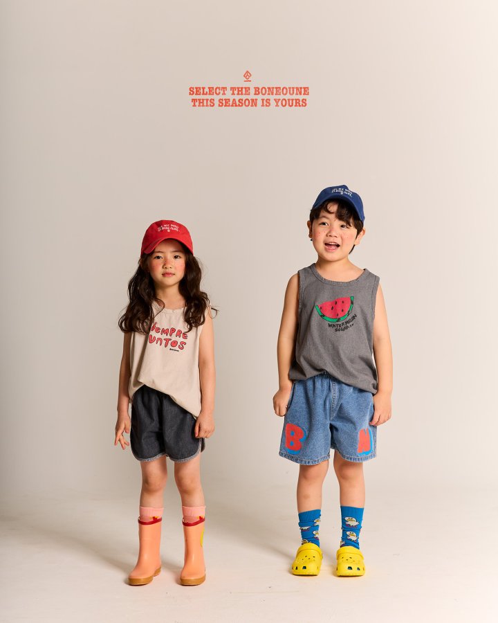 Boneoune - Korean Children Fashion - #kidsshorts - Happy Denim Pants - 11