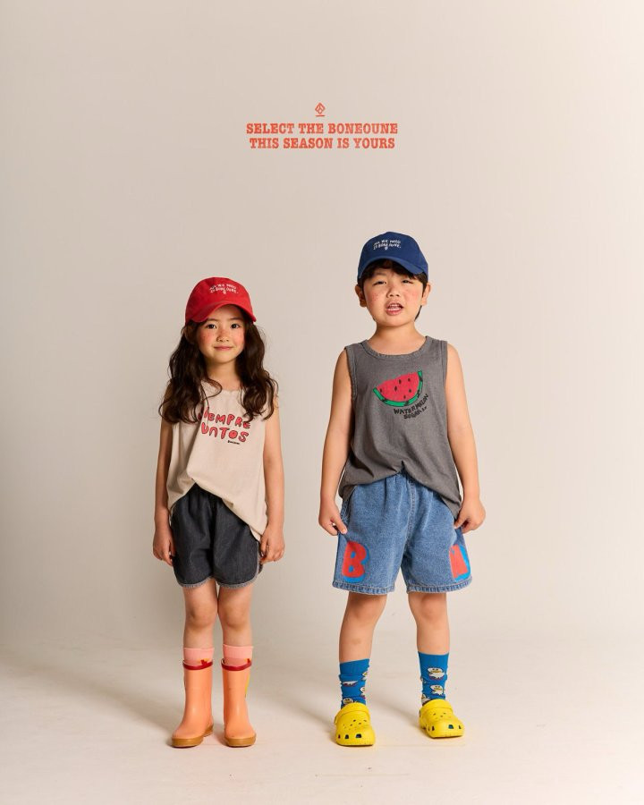 Boneoune - Korean Children Fashion - #kidsstore - Watermelon Sleeveless Tee - 10