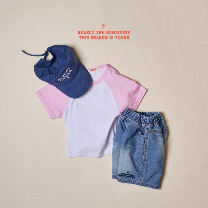 Boneoune - Korean Children Fashion - #kidsstore - Celeb Raglan Short Sleeve Tee - 8