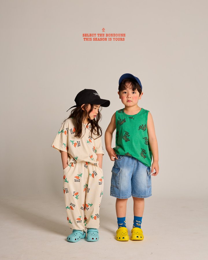 Boneoune - Korean Children Fashion - #kidsstore - Bloom Flower Short Sleeve Tee - 10